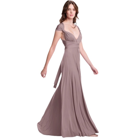 Henkaa Sakura Maxi Infinity Dress One Size Ruby Red - Picture 4 of 5